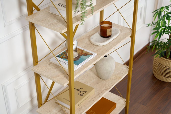Nordure Elysian Travertino y Dorado